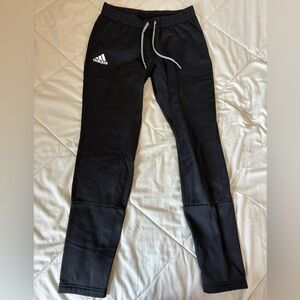 Adidas Black Joggers with White Logo